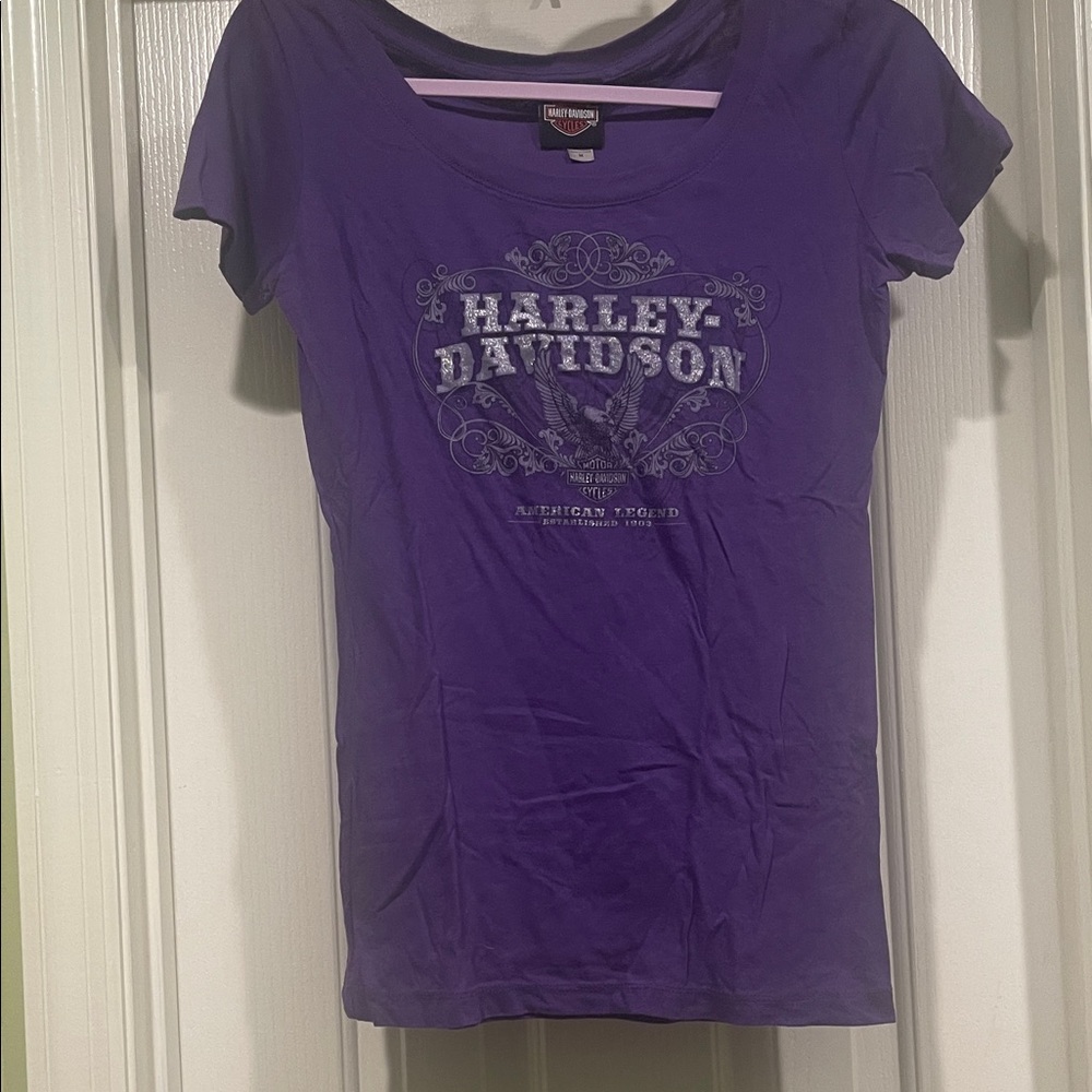 Harley-Davidson Women's Purple Short Sleeve Tee